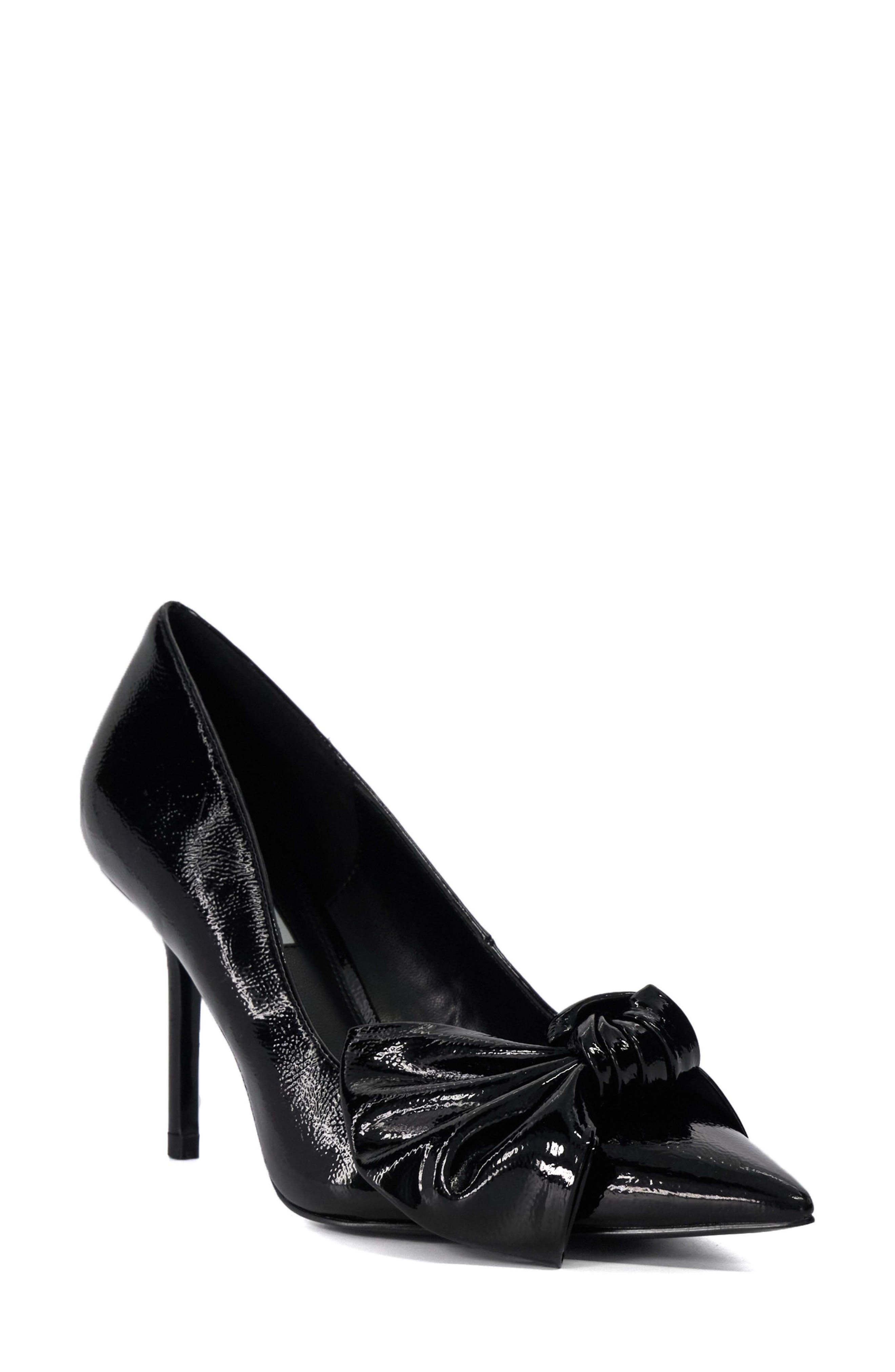 Dune London Bows Pointed Toe Pump, Main, color, 