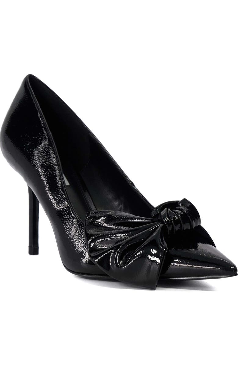 Dune London Bows Pointed Toe Pump, Main, color,