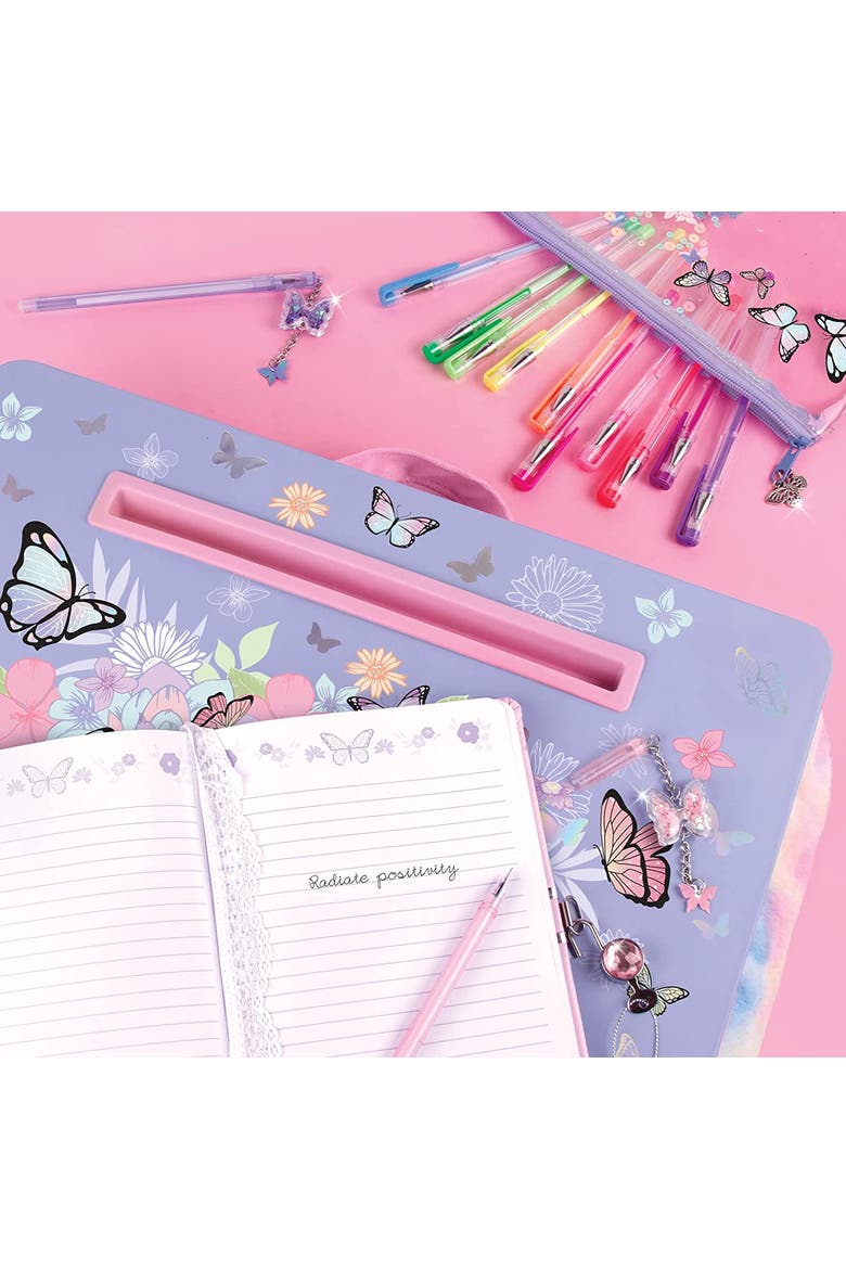Butterfly Lap Desk Purple Pastels & Butterflies, Alternate, color, Multicolored