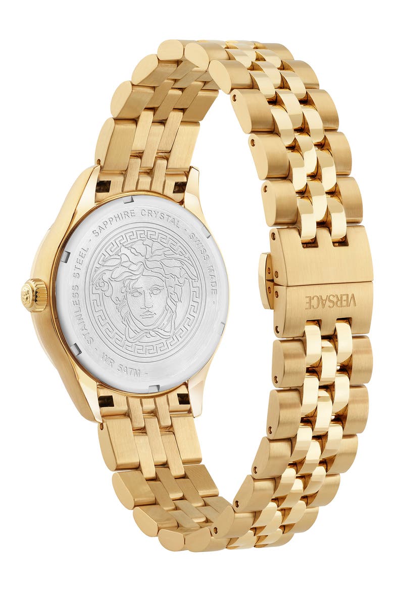 Hellenyium Bracelet Watch, 35mm, Alternate, color, GOLD