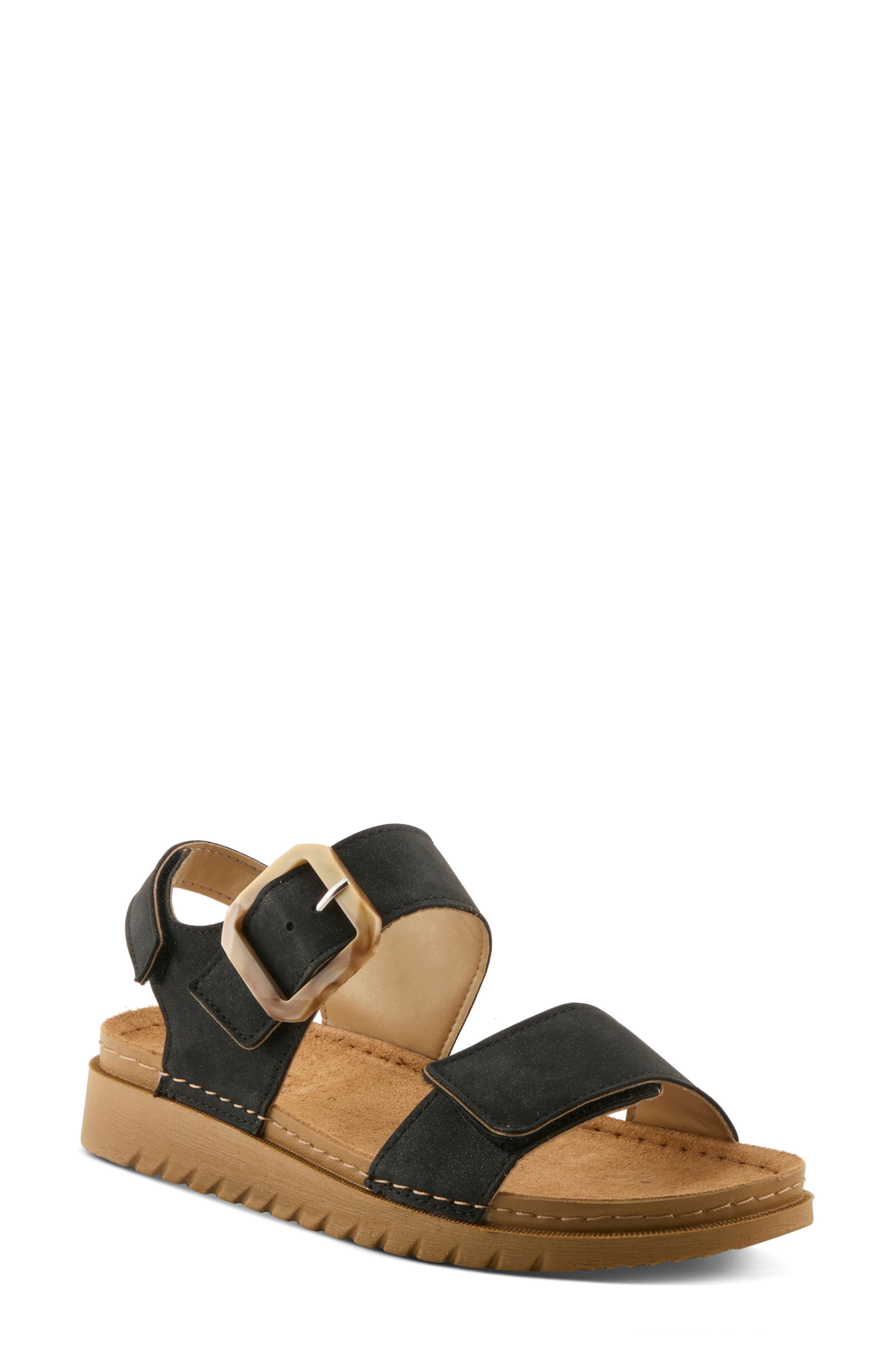 Bravies Ankle Strap Sandal, Main, color, BLACK