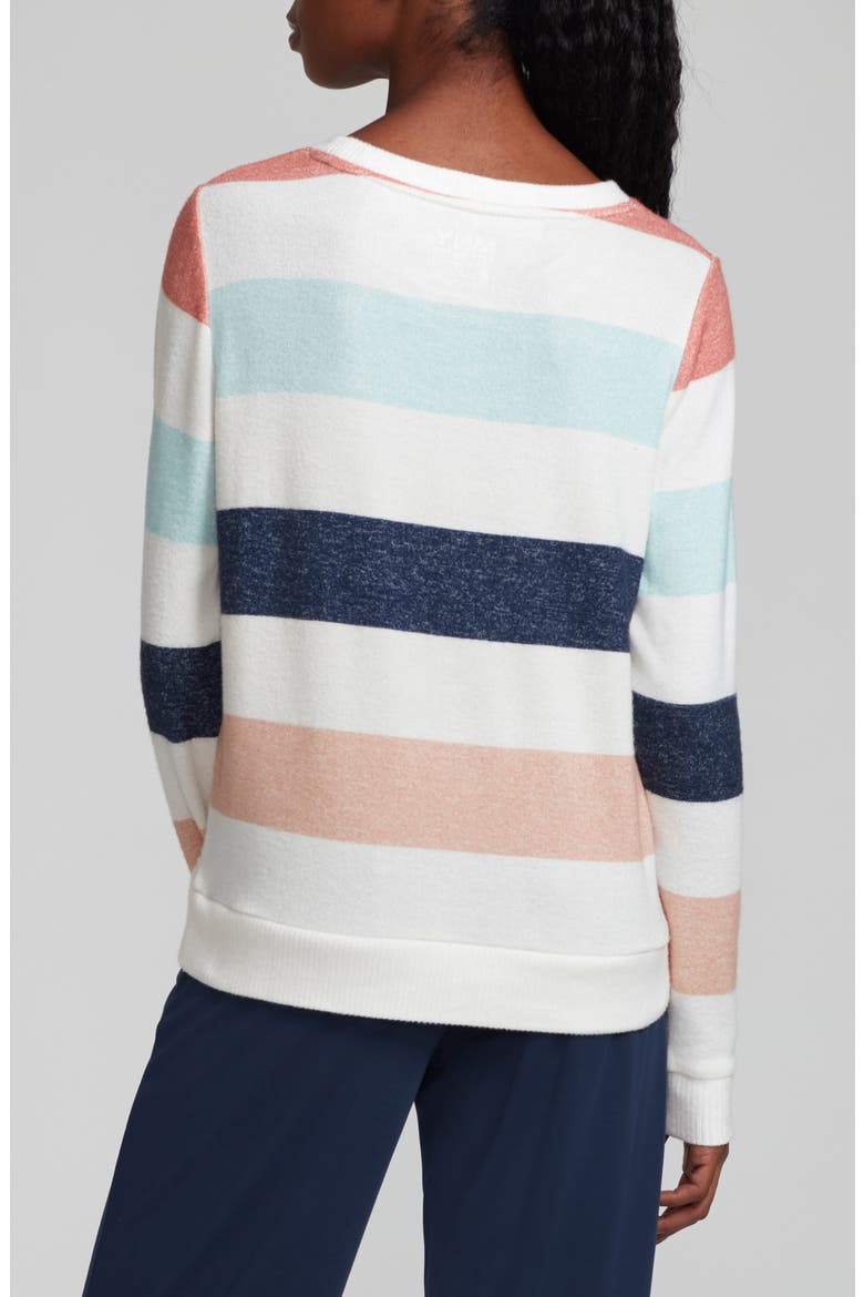 Stripe Hachi Sweater, Alternate, color, WINTER WHI