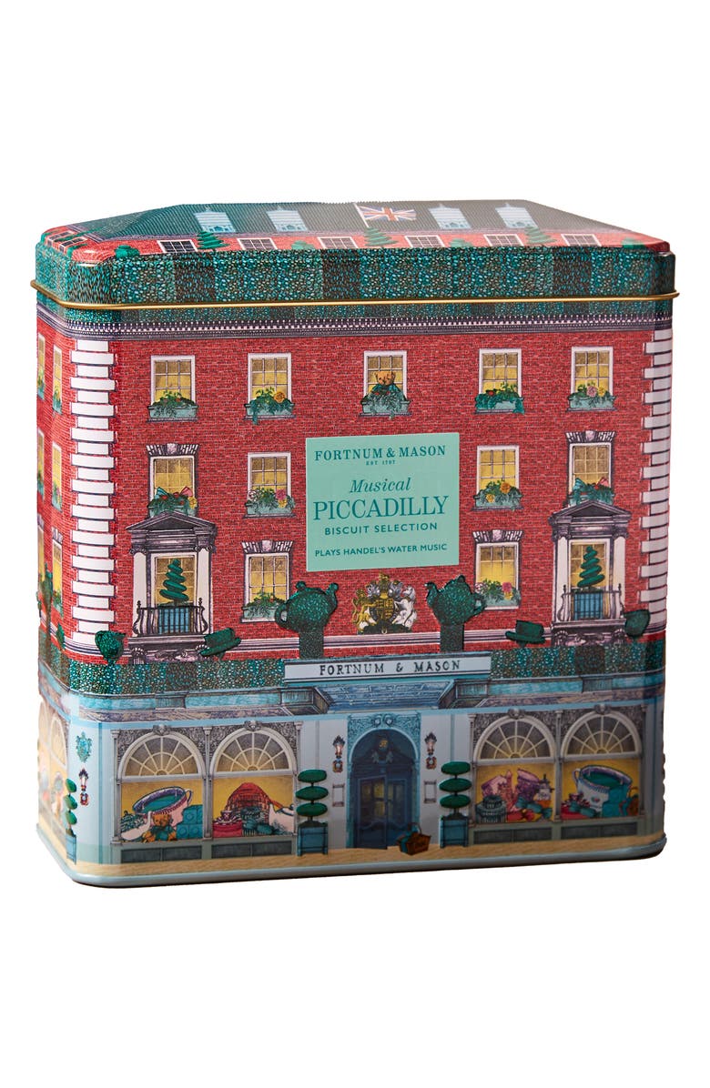 Fortnum & Mason Piccadilly Musical Biscuit Tin, Main, color, Multi