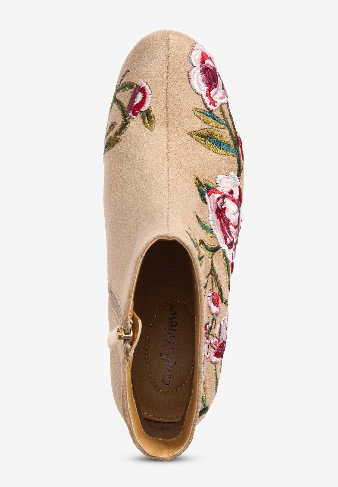 The Sidney Bootie, Alternate, color, BEIGE EMBROIDERY