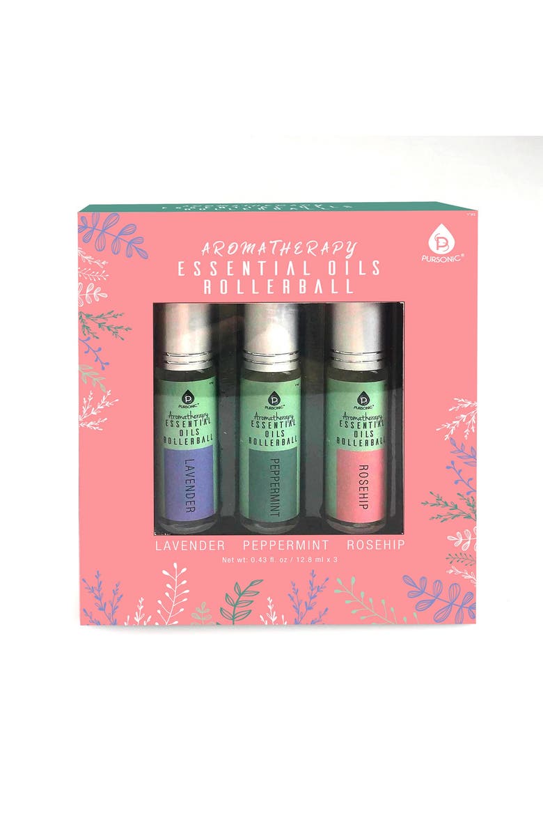 Aromatherapy Essential Oil Rollerballs, Alternate, color, Multicolor