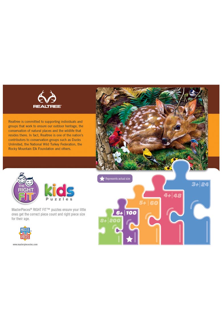 Forest Babies 100 Piece Jigsaw Puzzle, Alternate, color, Multicolor
