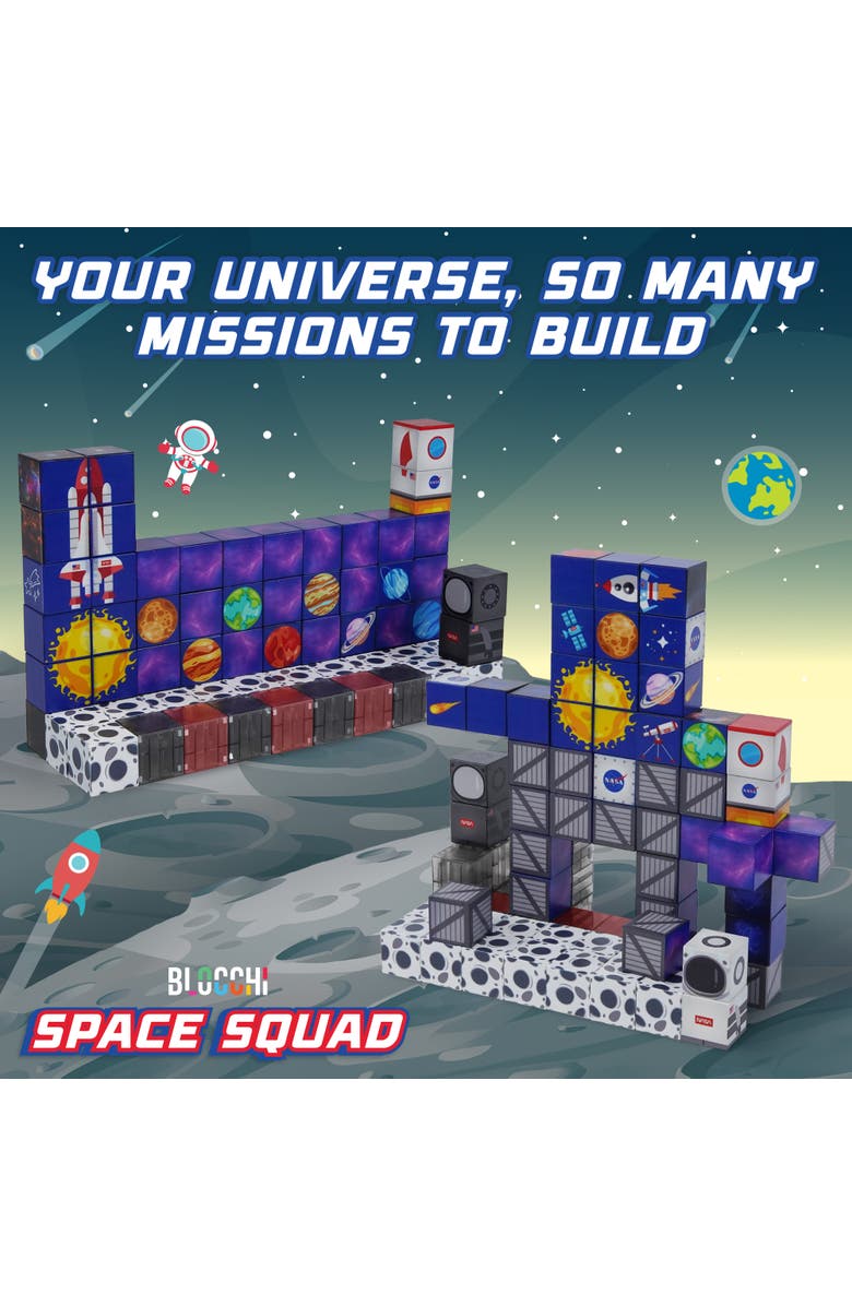 USA Toyz Blocchi Space Squad Magnetic Block Set 84 units, Alternate, color, Multi Color