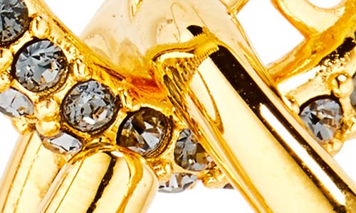 Oscar De La Renta Braided 'o' Drop Hoop Earrings In Gold