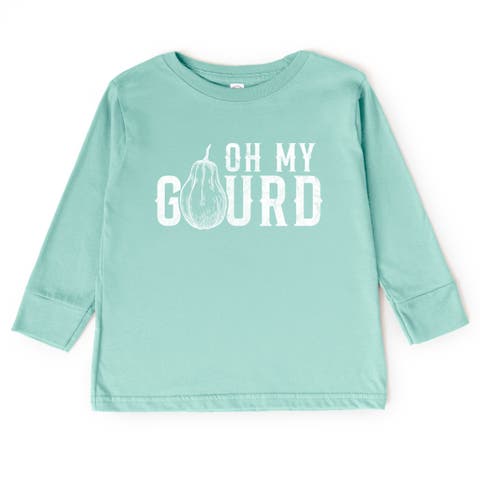 Oh My Gourd Distressed Long Sleeve Tee (Toddler)