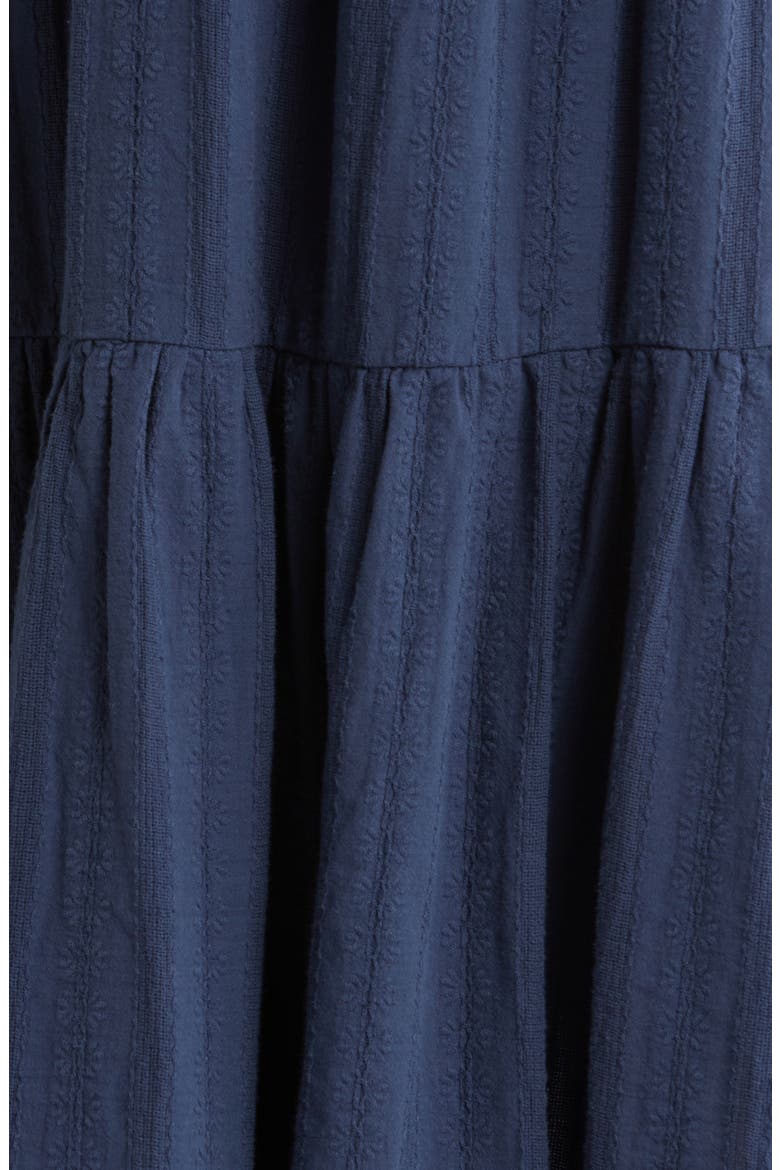 Lana Tiered Cotton Maxi Skirt, Alternate, color, NAVY