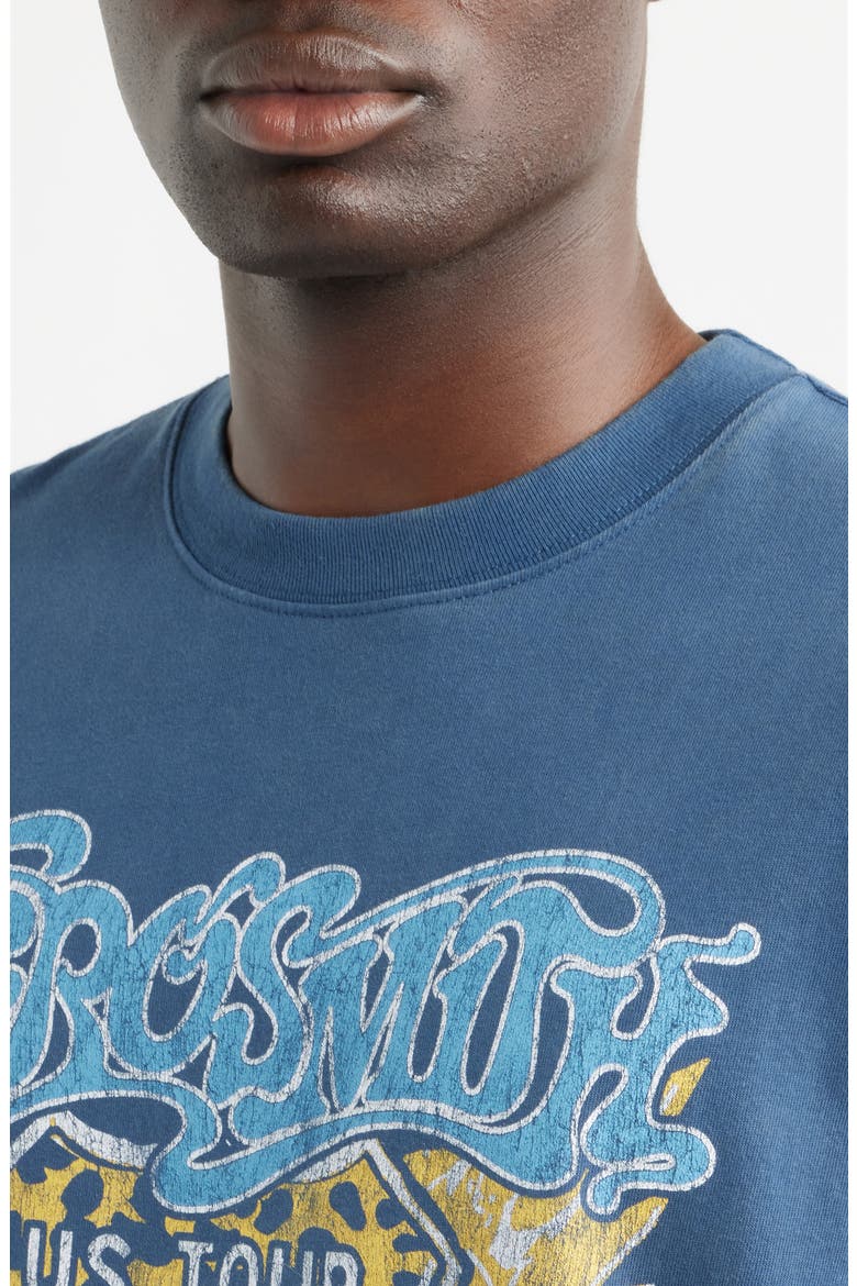 Oversize Aerosmith Live Graphic T-Shirt, Alternate, color, NAVY WASH