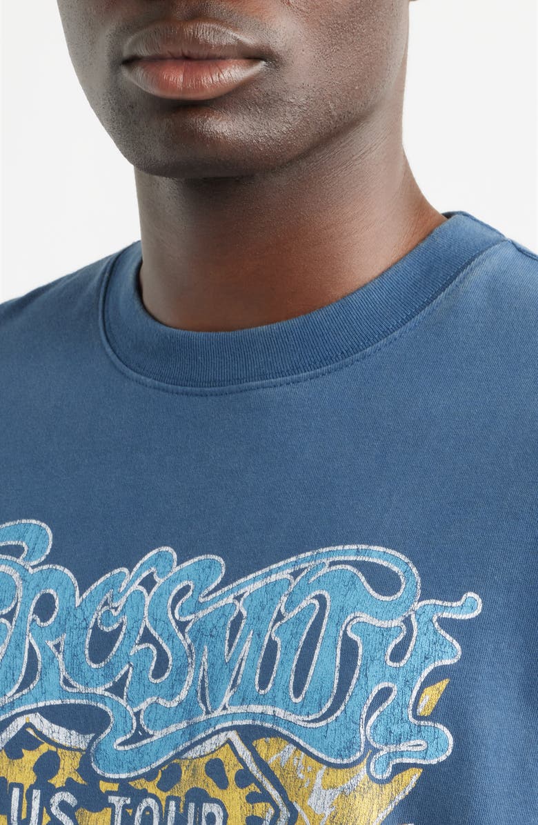 BRAVADO Oversize Aerosmith Live Graphic T-Shirt, Alternate, color, Navy Wash