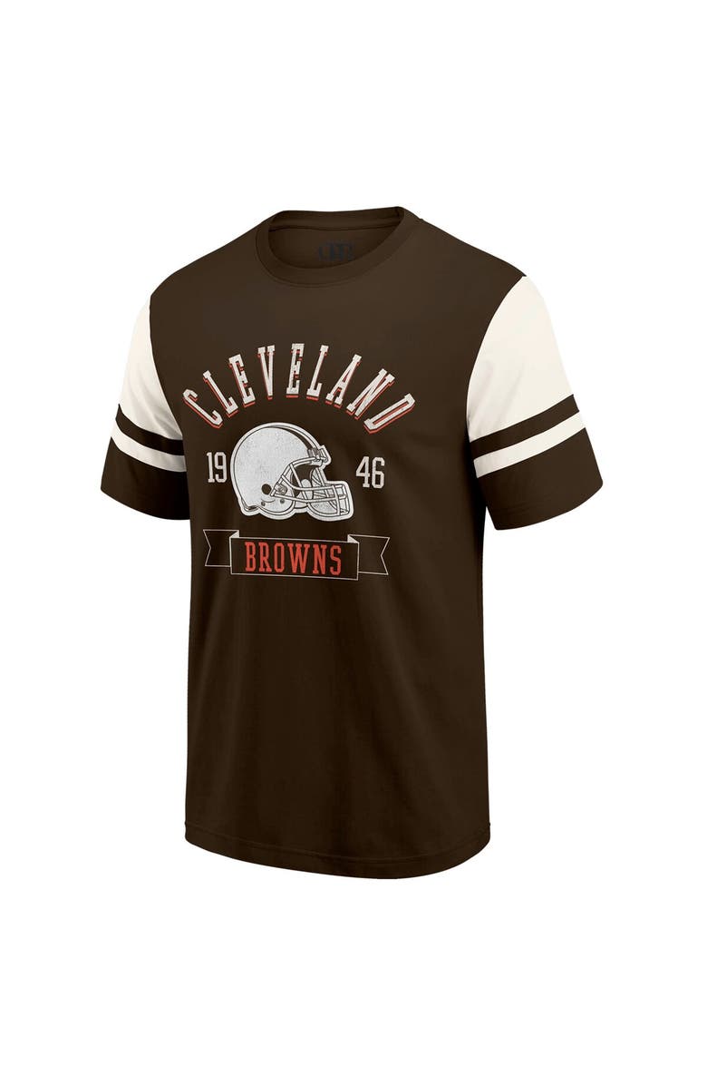 Darius Rucker Collection by Fanatics Men's Darius Rucker Collection by Fanatics  Brown Cleveland Browns Football T-Shirt, Alternate, color, Brown