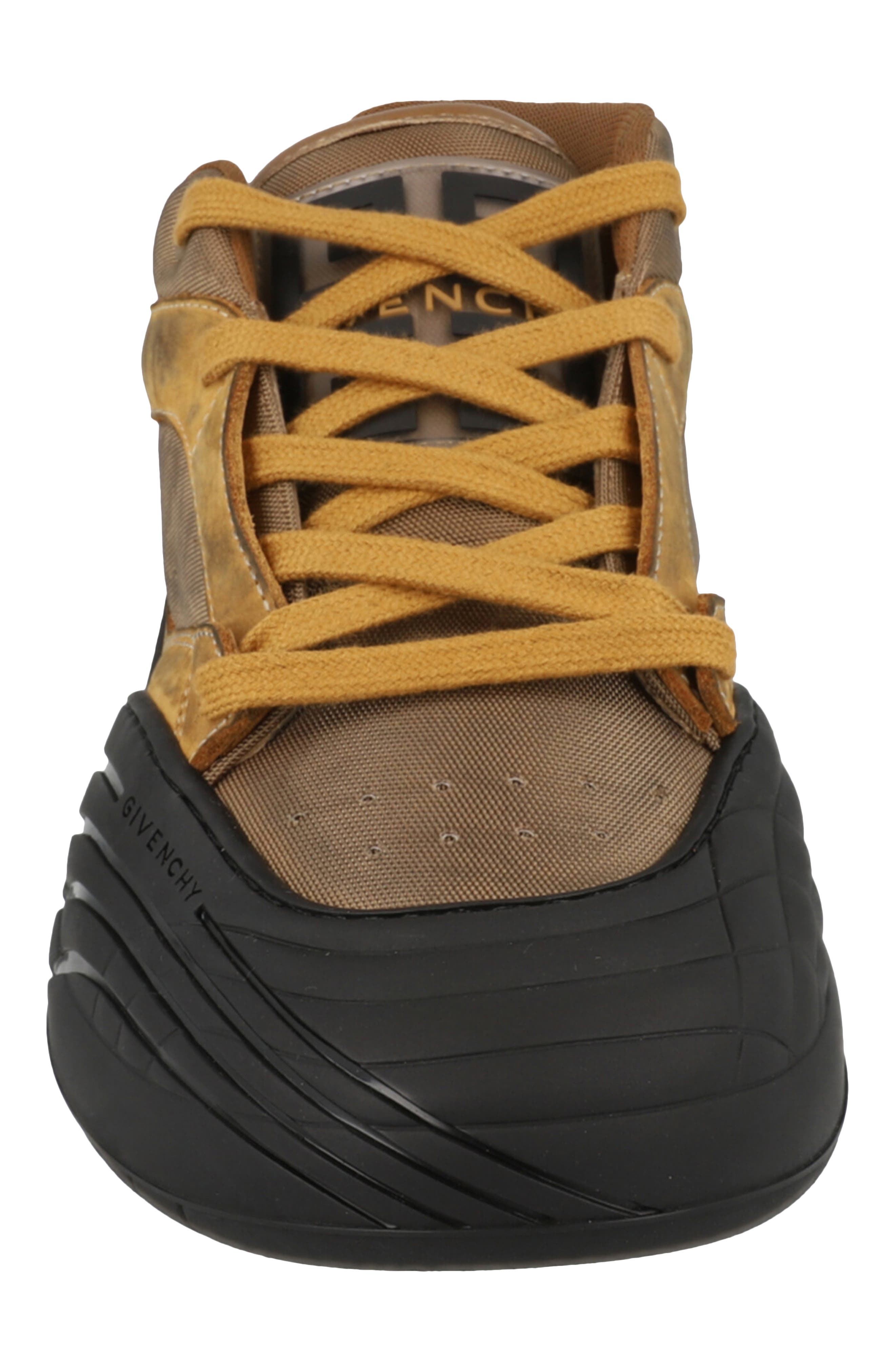 Givenchy Suede Trim Mid Top Sneaker, Alternate, color, Brown/ Beige