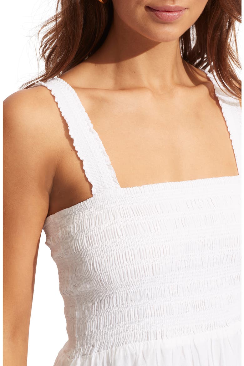 Faithful Cover-Up Midi Sundress, Alternate, color, WHITE