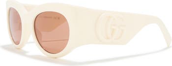 53mm Modified Cat Eye Sunglasses