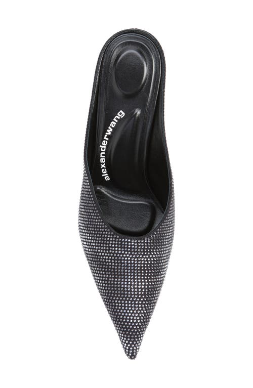 Alexander Wang 90mm Irina Mules In Grey Aged