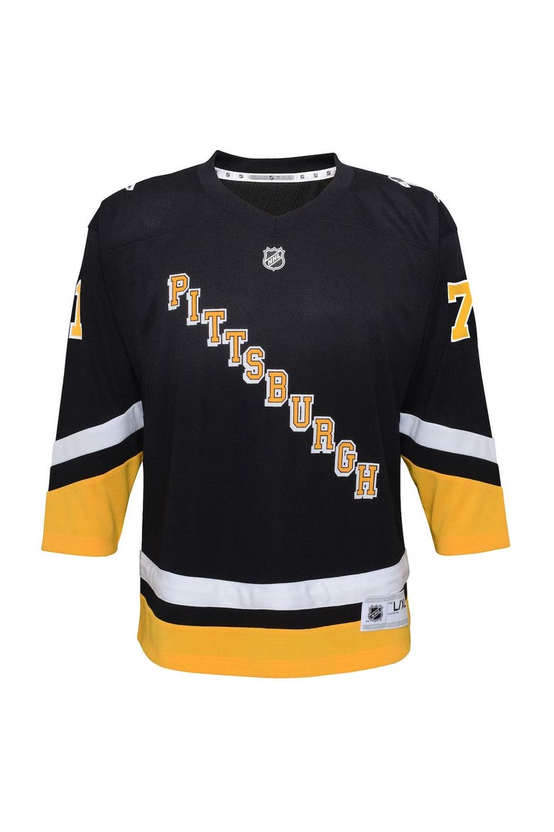 Youth Evgeni Malkin Black Pittsburgh Penguins 2021/22 Alternate Replica Player Jersey, Alternate, color, Black