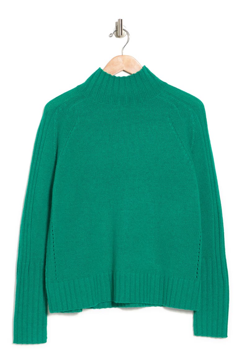 Annalee Cashmere Turtleneck Sweater, Alternate, color, JADE