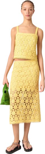 Crochet maxi skirt