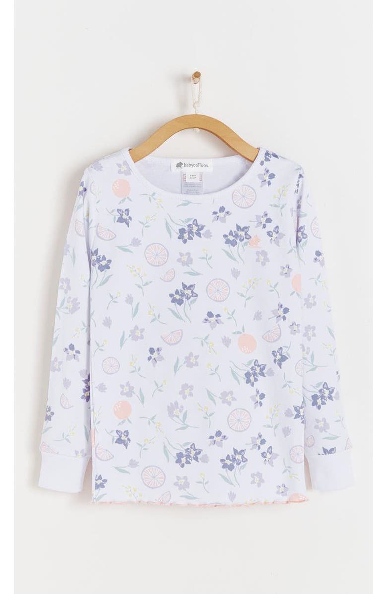 Babycottons Premium Peruvian Pima Cotton Orange Snug Two-Piece Pajamas For Toddler, Alternate, color, 