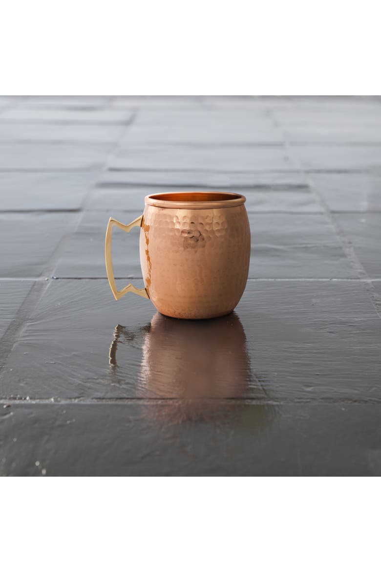 Hammered Moscow Mule Mug in Copper, Alternate, color, Copper