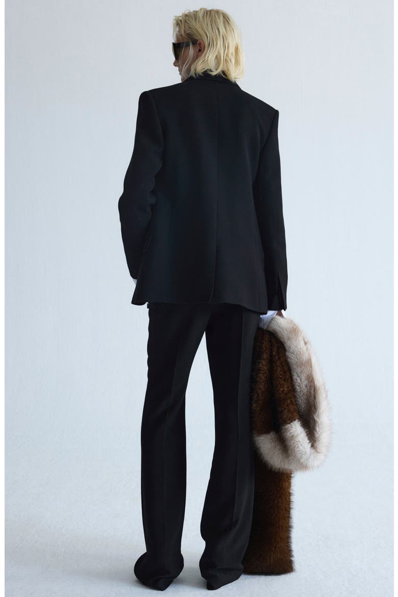 Straight Suit Trousers, Alternate, color, BLACK