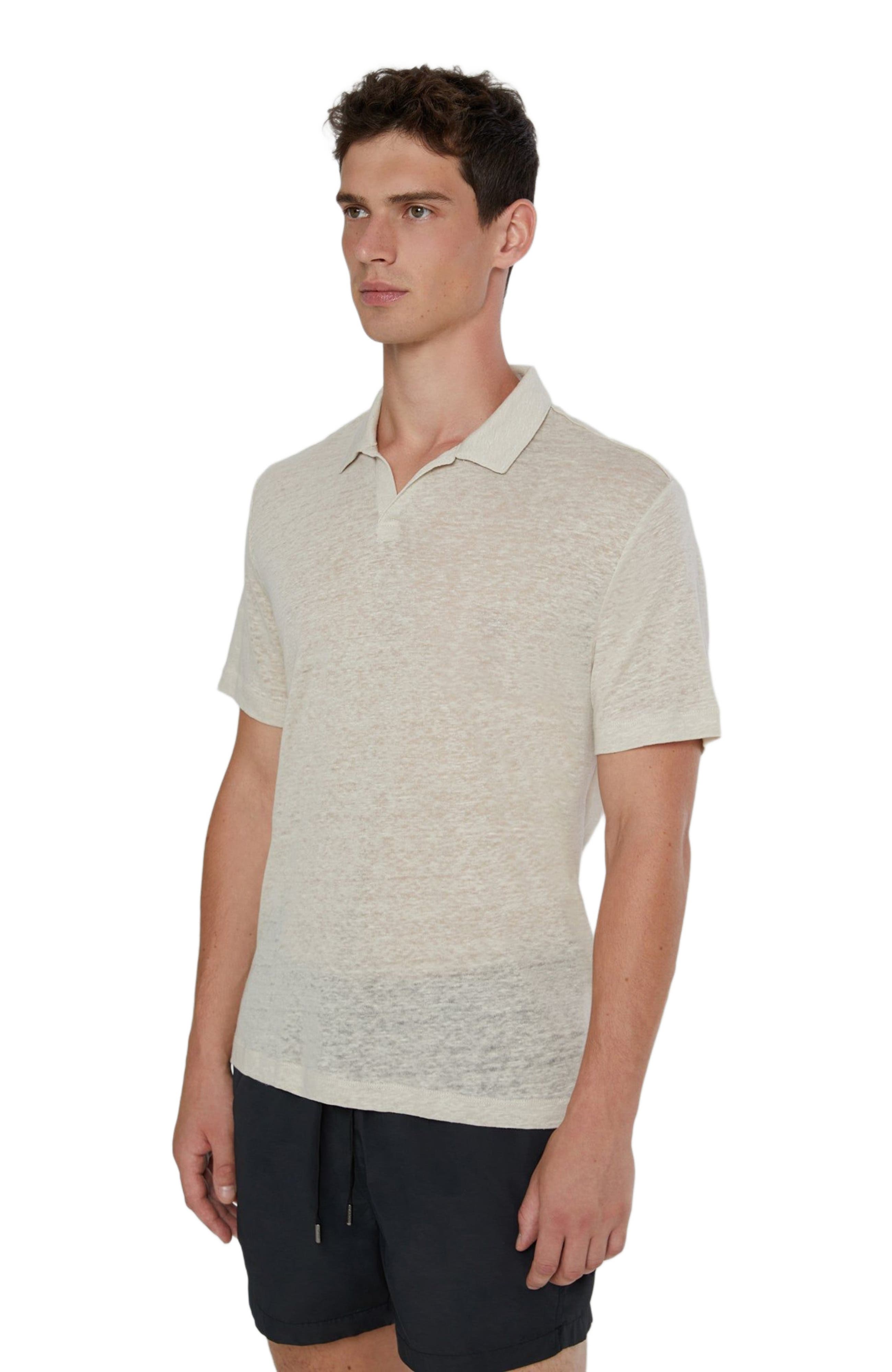 Shaun Linen Polo - image 4
