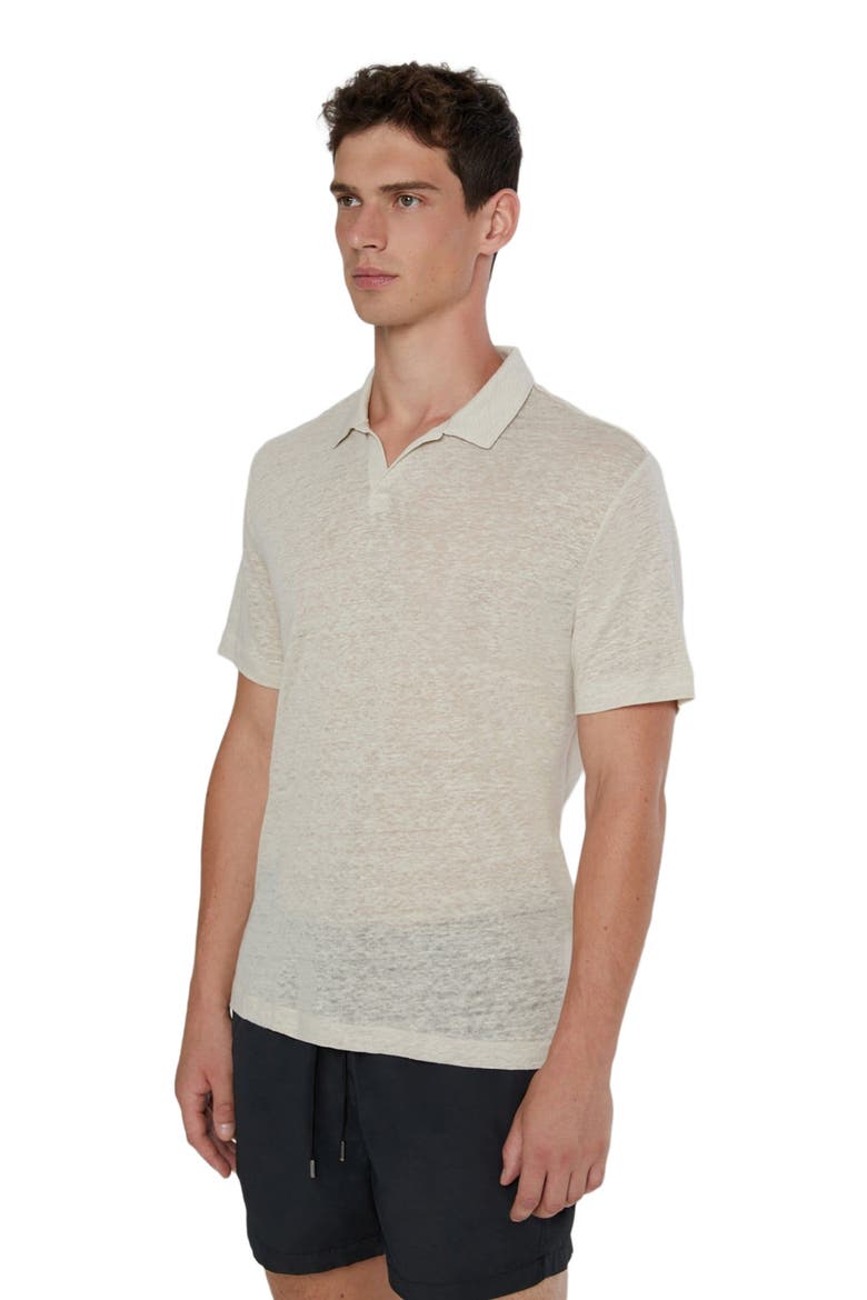 Shaun Linen Polo, Alternate, color, STONE