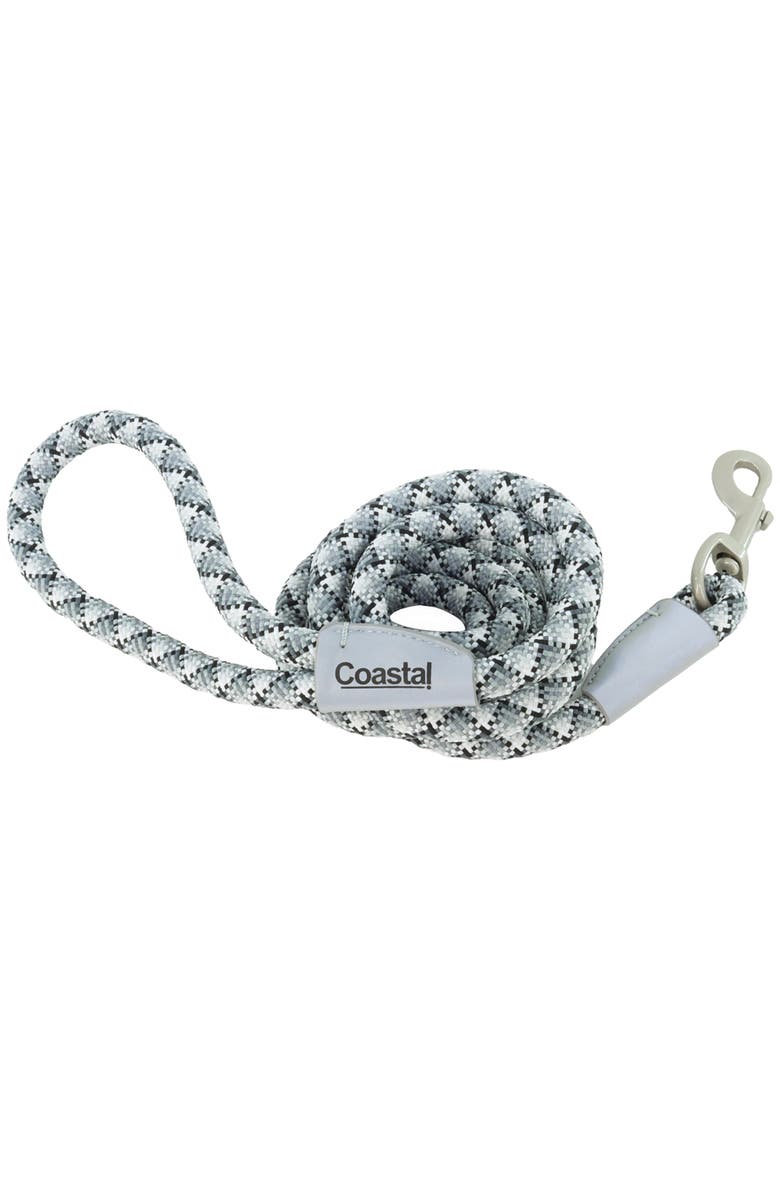 Pro Active Woven Reflective Dog Rope Leash, Grey Scale, 6 Feet, Main, color, Gray
