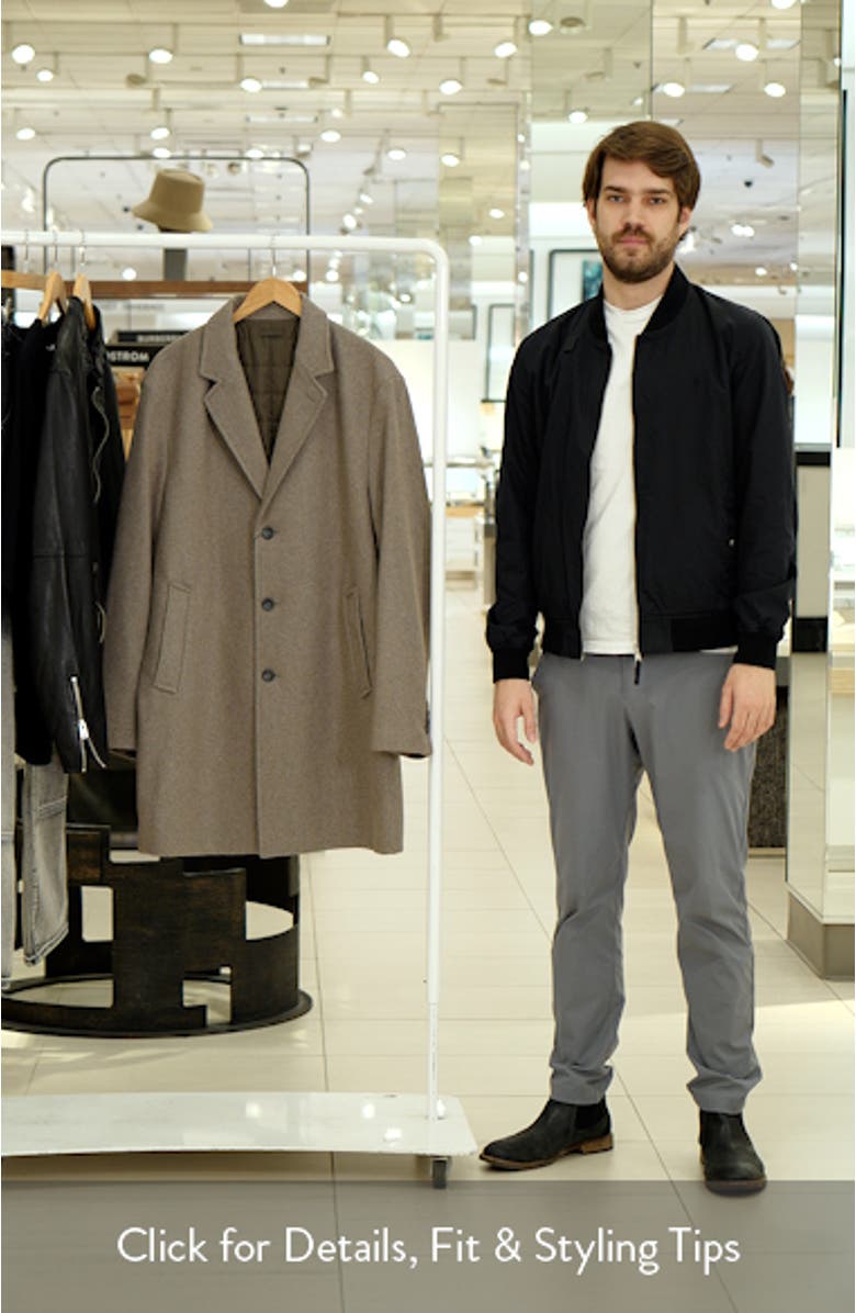 Wool Blend Coat with Quilted Lining, sales video thumbnail