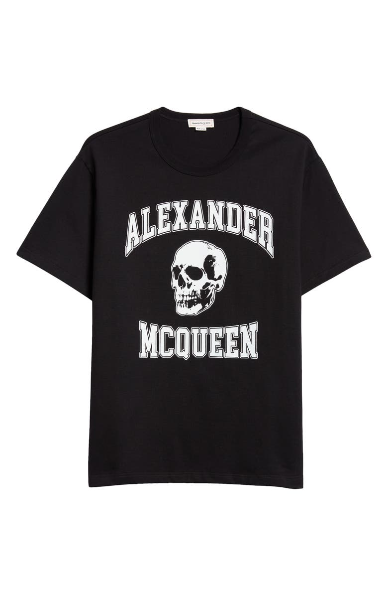 McQueen Graphic Logo Cotton T-Shirt, Alternate, color, 