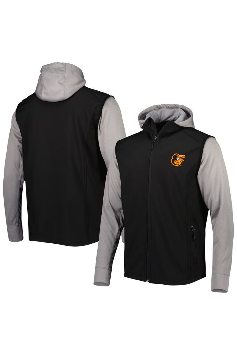 Men's Dunbrooke Black/Gray Baltimore Orioles Alpha Full-Zip Jacket, Main, color, Black