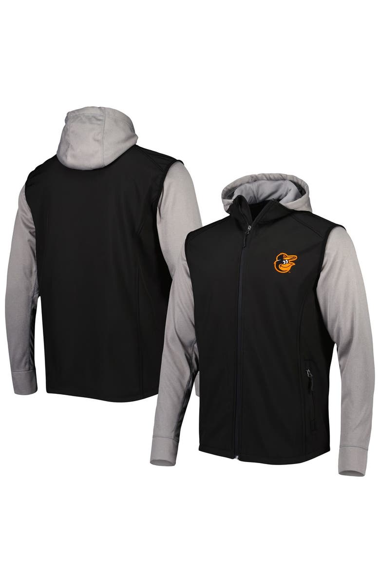 DUNBROOKE Men's Dunbrooke Black/Gray Baltimore Orioles Alpha Full-Zip Jacket, Main, color, Black