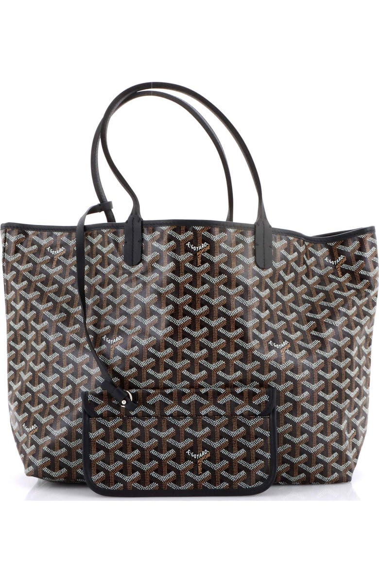 Pre-Owned Goyard Saint Louis Tote Coated Canvas PM, Alternate, color, Black