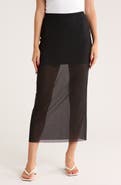 Leith Mesh Midi Skirt