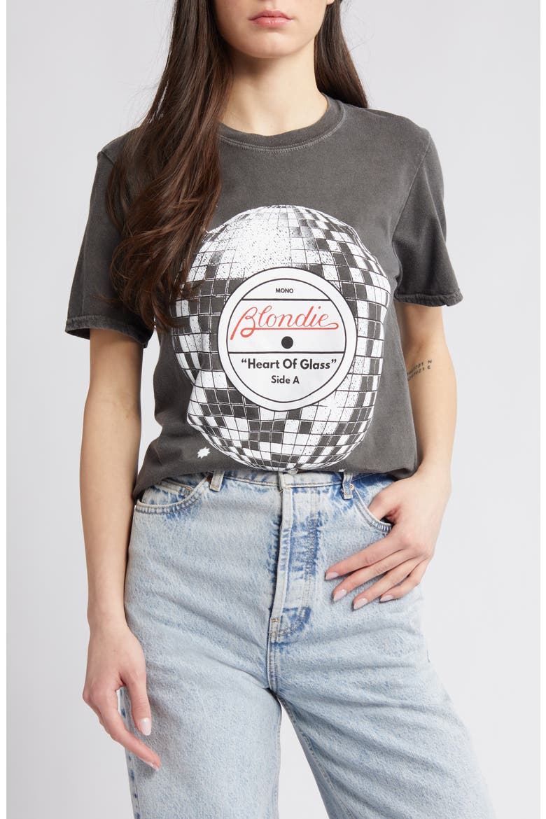 Blondie Disco Graphic T-Shirt, Main, color, GREY