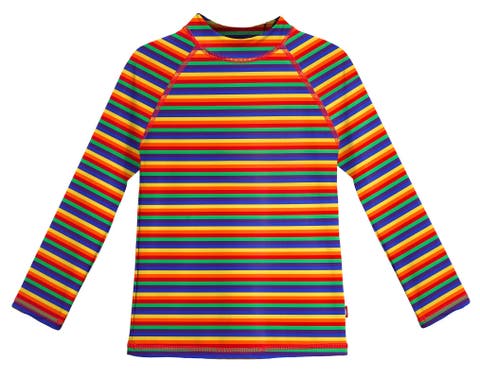 Girls UPF 50+ Printed Long Sleeve Rashguard Tee (Toddler, Little Kid & Big Kid)