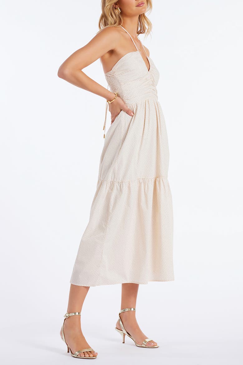 Aeries Halter Dress, Alternate, color, Micro Polka Dot