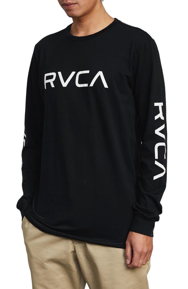 RVCA Big Logo Long Sleeve T-Shirt, Alternate, color,