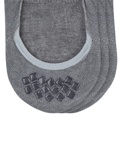 Falke Step Cotton 3-pack High Cut No Show Socks In Gray