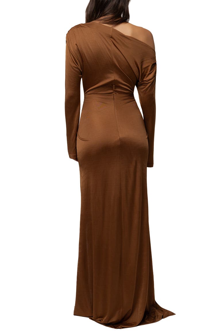 Draped Perfection Maxi Dress, Alternate, color, Tan