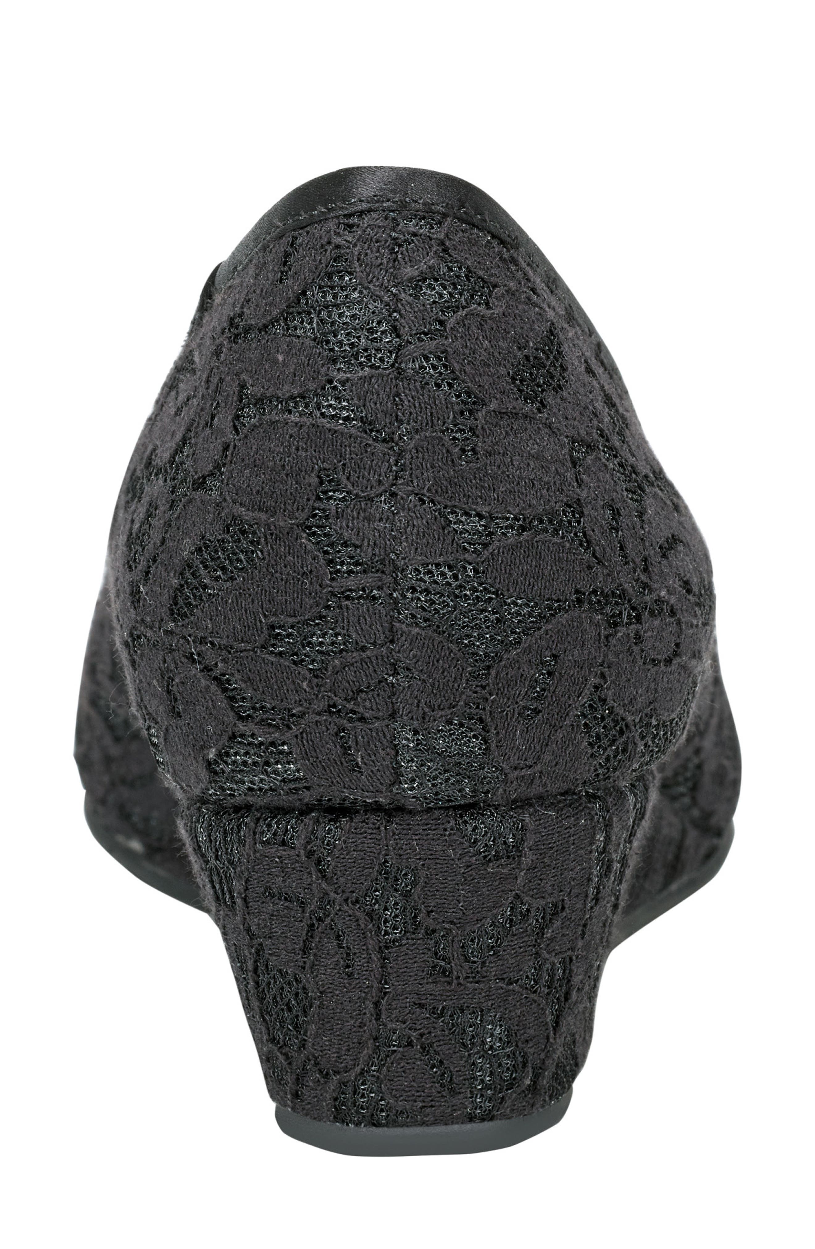 Bandolino Candras Peep Toe Wedge Pump, Alternate, color, Black