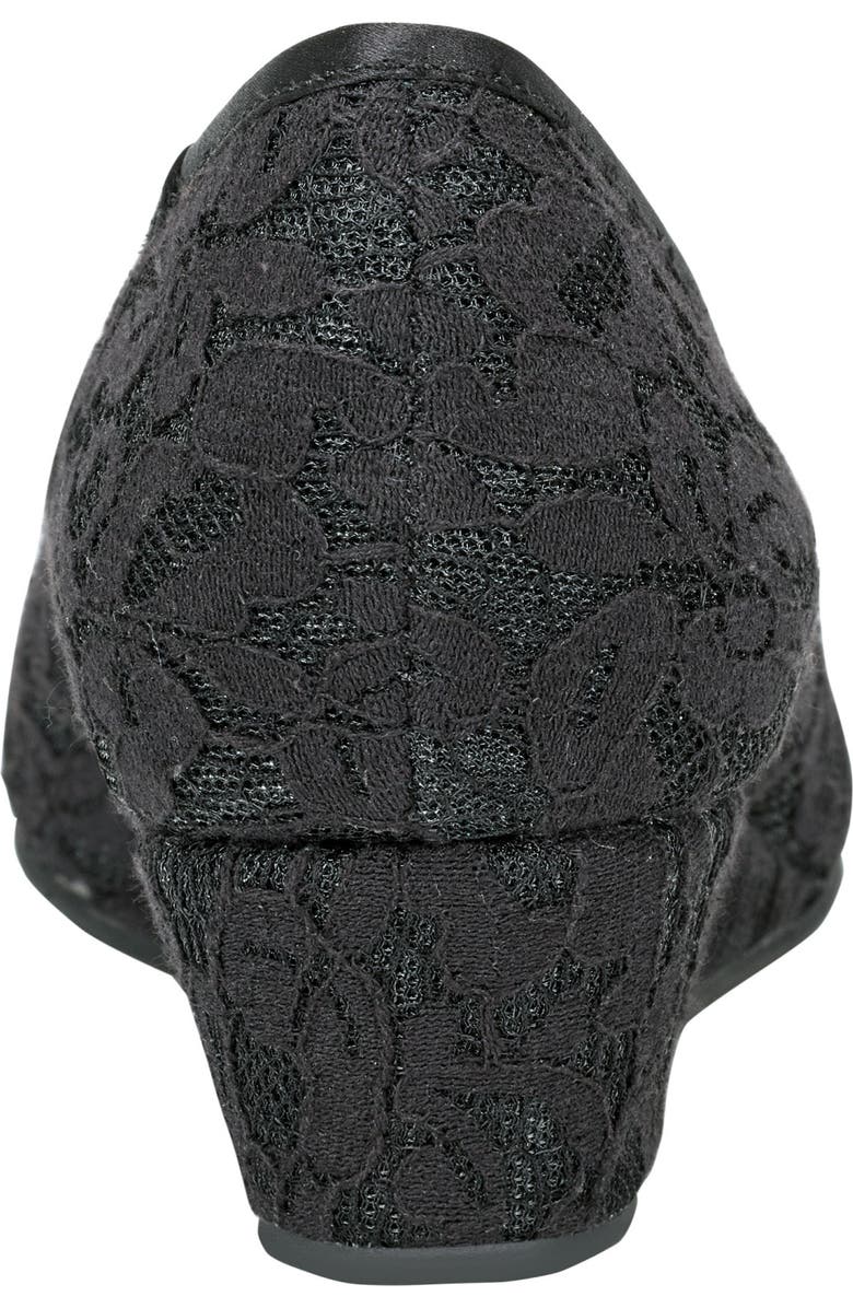 Bandolino Candras Peep Toe Wedge Pump, Alternate, color, Black