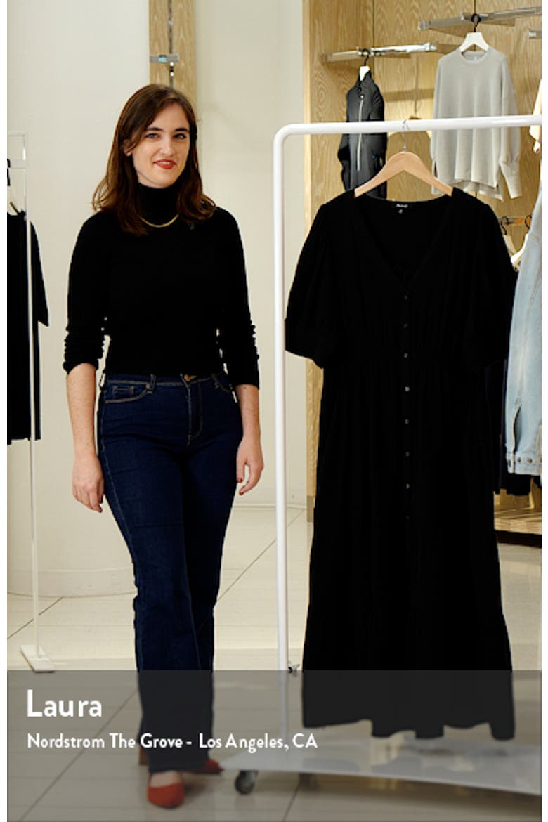 Lightspun Tiered Button Front Midi Dress video
