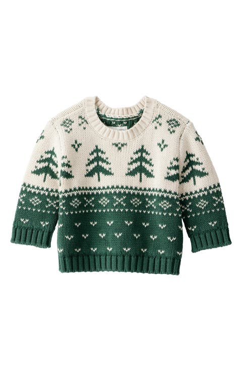 Kids' Fair Isle Organic Cotton Sweater