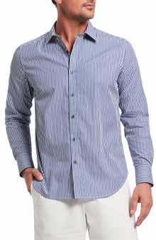 Robert Graham Greenwich Stripe Stretch Button-Up Shirt
