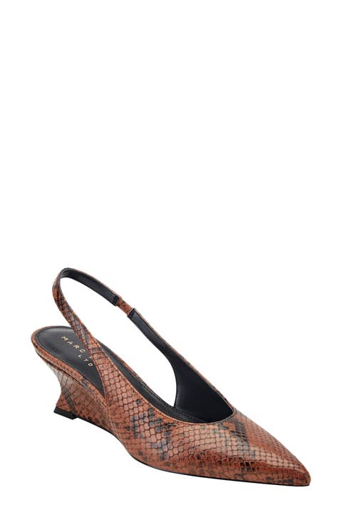 Taten Slingback Pointed Toe Wedge Pump (Women)