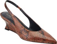 Marc Fisher LTD Taten Slingback Pointed Toe Wedge Pump
