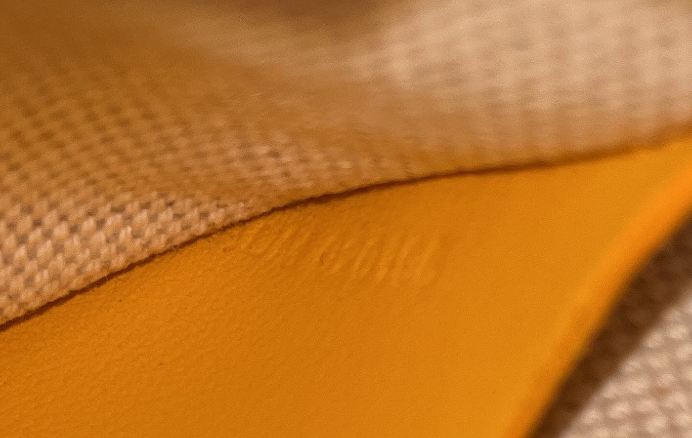 Pre-Owned Goyard Plumet Clutch Wallet Coated Canvas, Alternate, color, Yellow